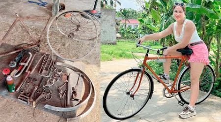 TIMELAPSE: 51 Year Old Czech Republic Bicycle - Worth Repairing? 1973s Favonit Bike