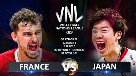 France vs Japan | Men&#39;s VNL 2024