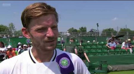 David Goffin interview after 2nd round qualifying win at 2024 Wimbledon