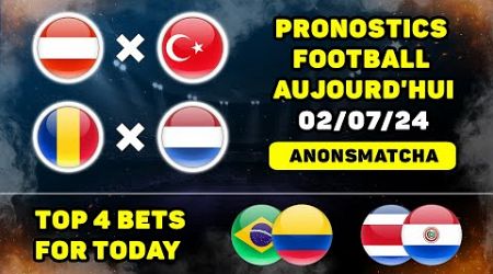Pronostics et paris sur le foot aujourd&#39;hui 02/07 Roumanie - Pays-Bas, Autriche - Turquie