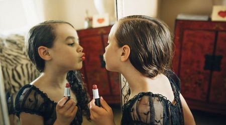Is it inappropriate to let children wear make-up, or just a bit of innocent fun?