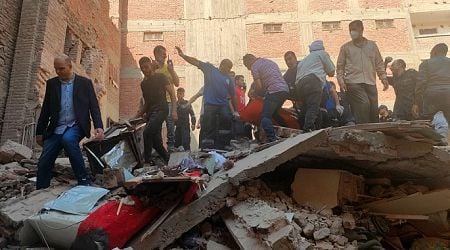 14 killed in building collapse in Egypt