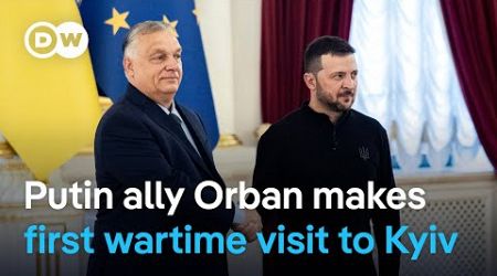 Hungary&#39;s Orban urges cease-fire on Kyiv visit but is Zelenskyy interested ? | DW News