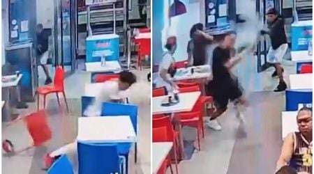 Shooting in Madrid: CCTV shows terrifying moment shotgun-wielding man opens fire in a restaurant