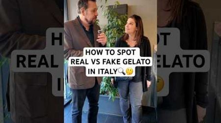 How to spot real vs fake gelato in Italy #italy #travel #traveltips #gelato
