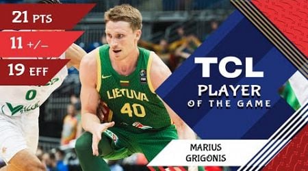 Marius Grigonis (21 PTS) | TCL Player Of The Game | MEX vs LTU | FIBA OQT 2024 Puerto Rico