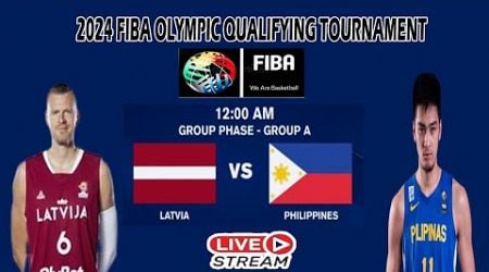 LIVE!! GILAS PILIPINAS VS LATVIA OLYMPIC QUALIFYING TOURNAMENT FOR 2024 PARIS OLYMPICS