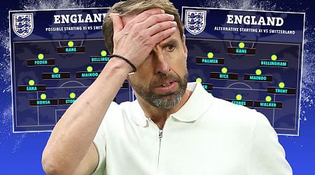 England train in new formation as Gareth Southgate considers major change for Switzerland Euro 2024 clash