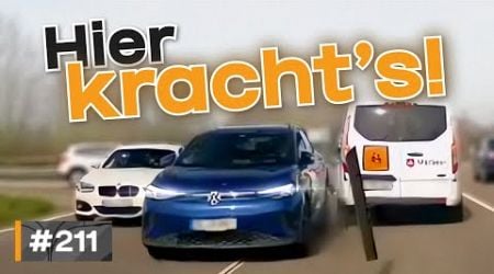 Fahrer nach Unfall sehr aufgebracht, Ungeduld und starke Re(h)flexe! | #GERMAN #DASHCAM | #211
