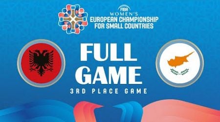 ALB v CYP | Full Basketball Game | FIBA Women&#39;s European Championship for Small Countries 2024