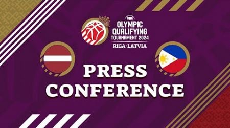 Latvia v Philippines - Press Conference | FIBA Olympic Qualifying Tournament 2024 - Latvia