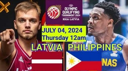 GILAS LIVE : PHILIPPINES vs LATVIA I FABA OQT 2024 LIVE SCORES and COMMENTARY