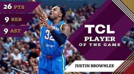 Justin Brownlee (26 PTS) | TCL Player Of The Game | LAT vs PHI | FIBA OQT 2024 Latvia