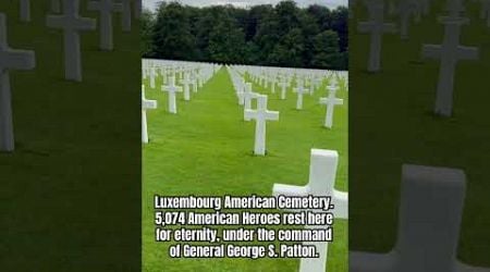 Luxembourg American Cemetery. 5,074 American Heroes rest here for eternity. #ww2history #heroes