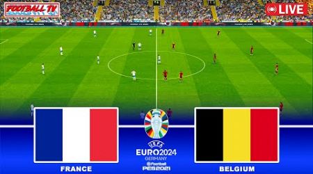 FRANCE vs BELGIUM - UEFA EURO 2024 | Full Match All Goals | PES Gameplay
