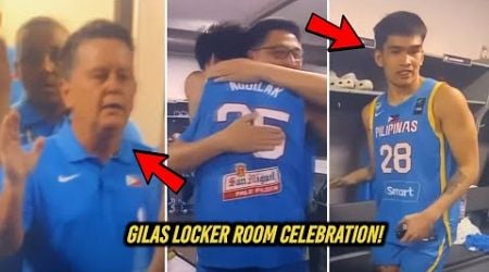 Gilas Pilipinas Locker Room Celebration After Their First Win vs. Latvia in FIBA OQT!