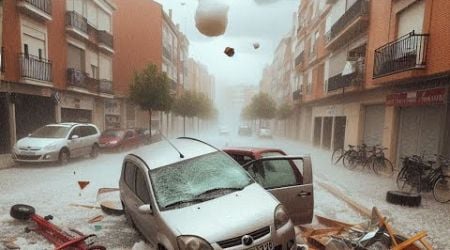 Strike from the sky in the Balkans. Scary hail in Croatia