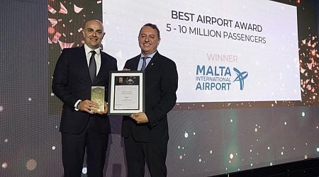 ACI Europe awards Malta International Airport best airport accolade