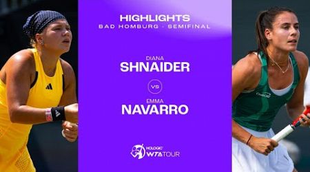 Diana Shnaider vs. Emma Navarro | 2024 Bad Homburg Semifinal | WTA Match Highlights