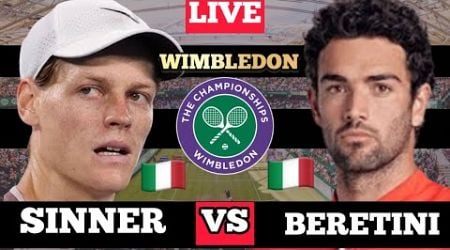 Jannik SINNER vs Matteo BERRETTINI | WIMBLEDON 2024 LIVE | ROUND - 2
