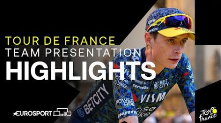 Tour de France 2024 Team Presentation Highlights | Eurosport Cycling