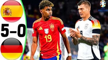 Spain vs Germany 5-0 - All Goals and Highlights - EURO 2024