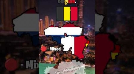 The language map of Belgium. #europe #map #mapping #geography #belgium #lavashmapping