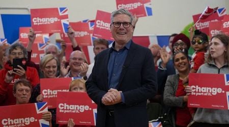 Labour landslide as Keir Starmer set for 410 seats in historic UK election victory