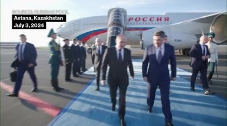Russia&#39;s Putin Arrives in Kazakhstan to Meet China&#39;s Xi, Turkey&#39;s Erdogan, More
