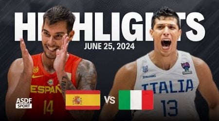 Spain vs Italy Full Game Highlights (Friendly Games For Olympic Qualifying 2024)