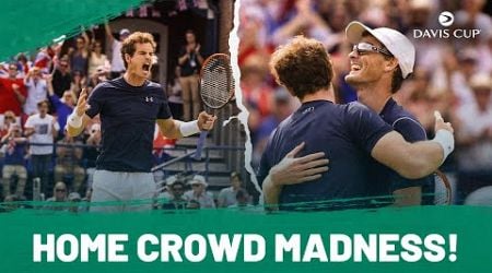 Andy Murray &amp; Jamie Murray Unreal Doubles Scenes | Davis Cup 2015