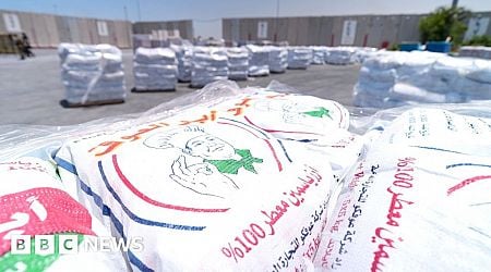 Inside Gaza aid depot: Food waits as Israel and UN trade blame
