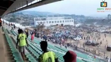 inspection des travaux par le min. des Sports Didier Budimbu aux stades Lumumba et Damar de Matadi