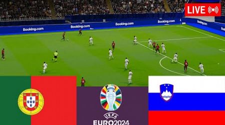 Portugal vs Slovenia LIVE. Euro Cup 2024 Germany Full Match - Simulation Video Games