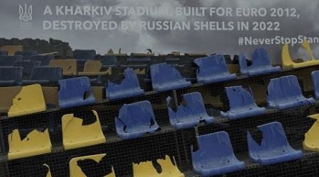 Remains of Ukrainian stadium damaged by Russia find home in Berlin