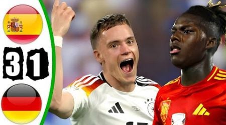Spain vs Germany 3-1 - All Goals &amp; Highlights - euro 2024
