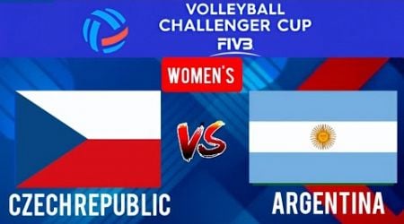 CZECH REPUBLIC vs ARGENTINA | 2024 FIVB Volleyball Challenger Cup Women&#39;s | LIVE Score