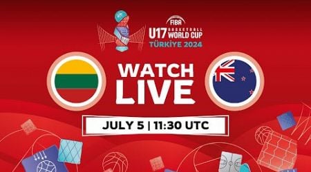 Quarter-Finals | Lithuania v New Zealand | Full Basketball Game | FIBA U17 Basketball World Cup 2024