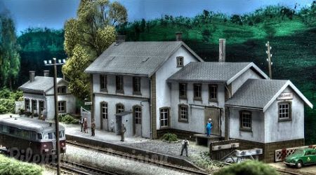 Private HO Scale Model Railroad Layout of CFL Trains in Luxembourg
