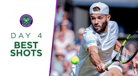 Djokovic, De Minaur and never giving up! | Best Shots | Day Four | Wimbledon 2024