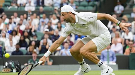 Tennis Player Grigor Dimitrov Reaches Wimbledon Fourth Round after Straight-sets Win over Monfils