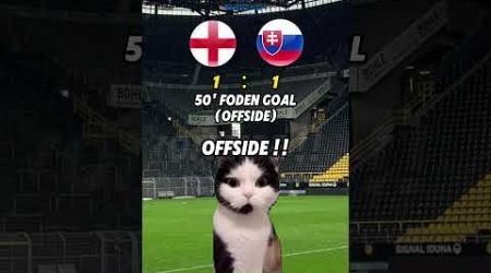 England vs Slovakia EURO 2024 Cat Memes Football Highlights #euro2024 #football #soccer #england