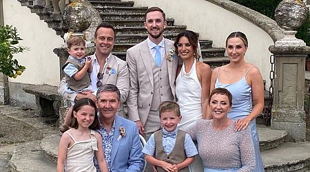 Daniel and Majella welcome the newest edition to the family at Italian wedding 