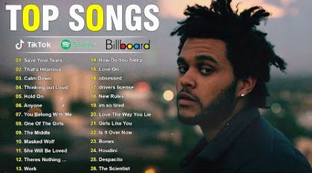 The Weeknd, Ed Sheeran, Bruno Mars, Adele, Dua Lipa, Maroon 5, Rihanna - Billboard Top 50 This Week