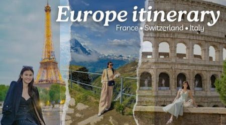 Europe itinerary and expenses (France, Switzerland and Italy) | Jen Barangan