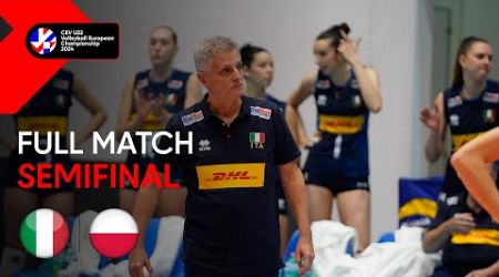 LIVE | Italy vs. Poland - CEV U22 Volleyball European Championship 2024 | Women