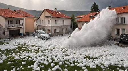 Huge hail destroyed 18,000 houses and cars: the news in Croatia is terrifying