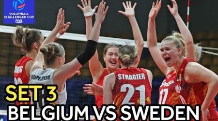 BELGIUM VS SWEDEN Set 3 Full Video | FIVB Challenger Cup 2024 | Belgium vs Sweden FIVB Live