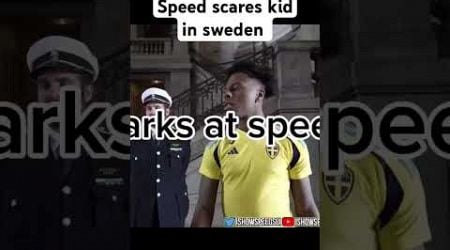 Speed scares kid while in sweden #shortvideo #viral #funny #ishowspeed #scare #sweden