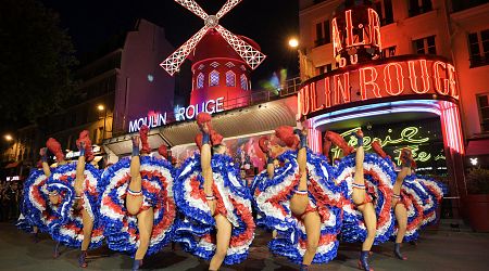 Paris's Moulin Rouge inaugurates new windmill sails ahead of Olympics